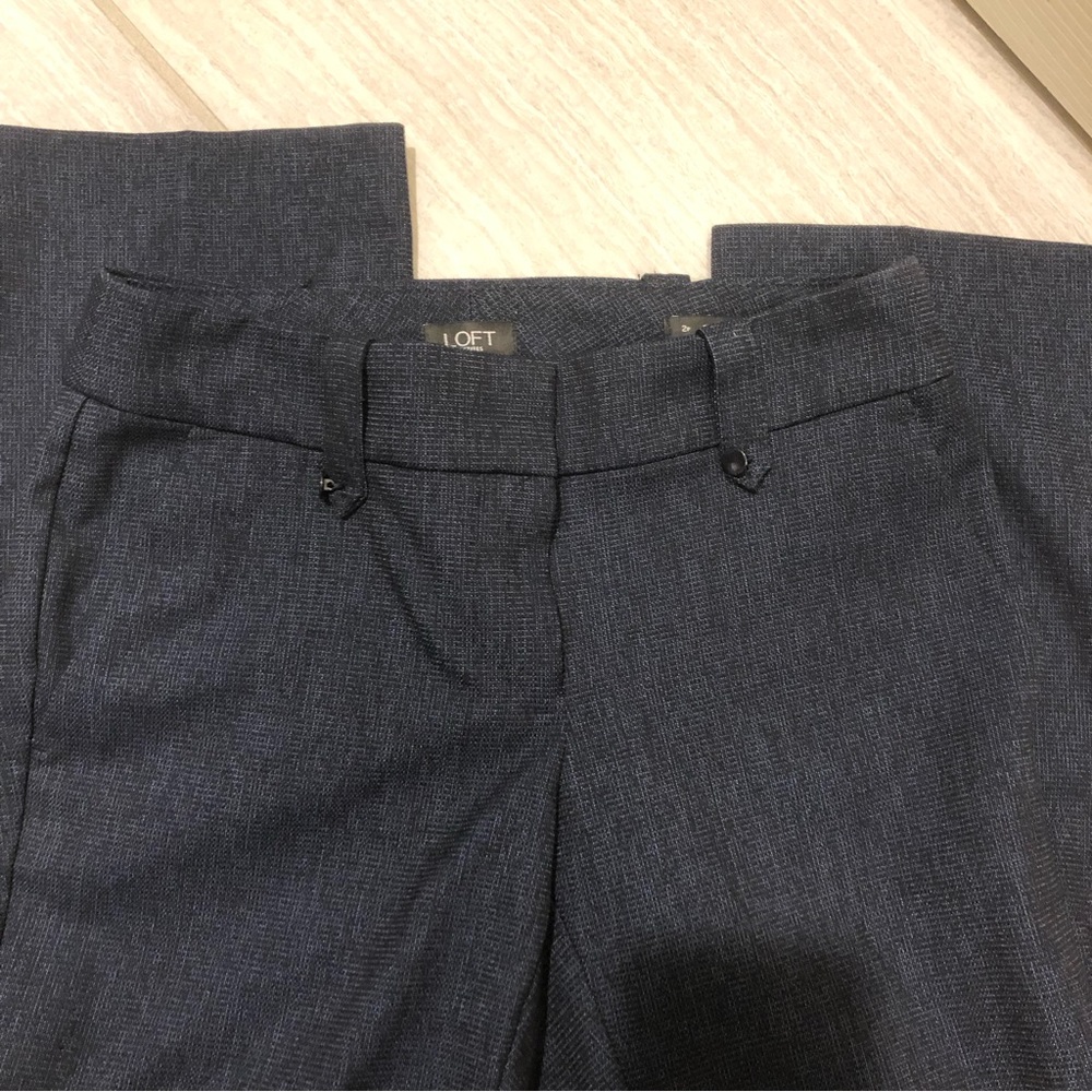 LOFT dress pants  2 P  blue marisa trousers